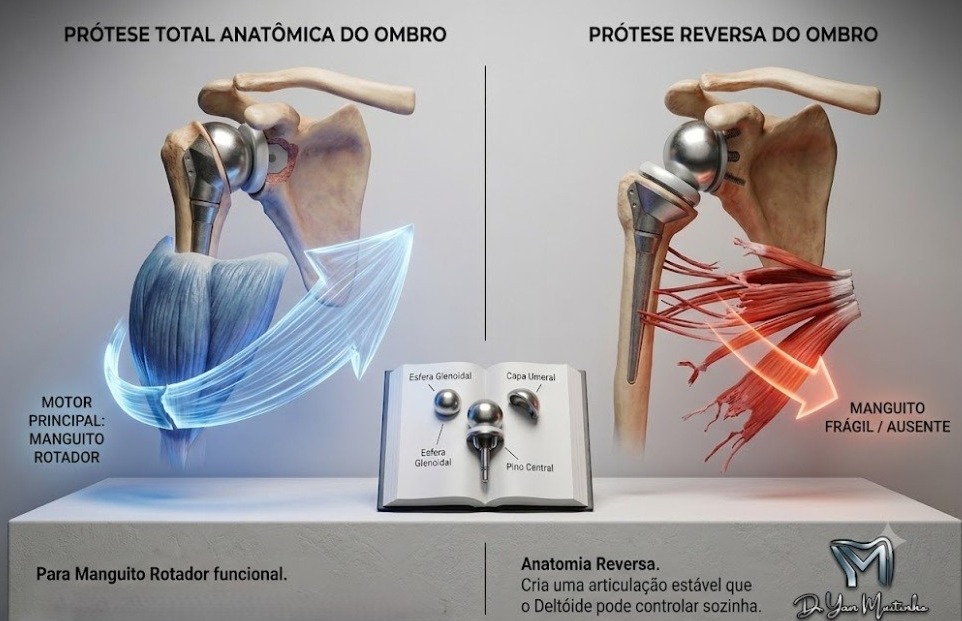 Prótese Total Anatômica vs Reversa do Ombro